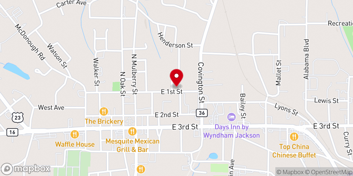Map showing location of Israel Temple CME Church
