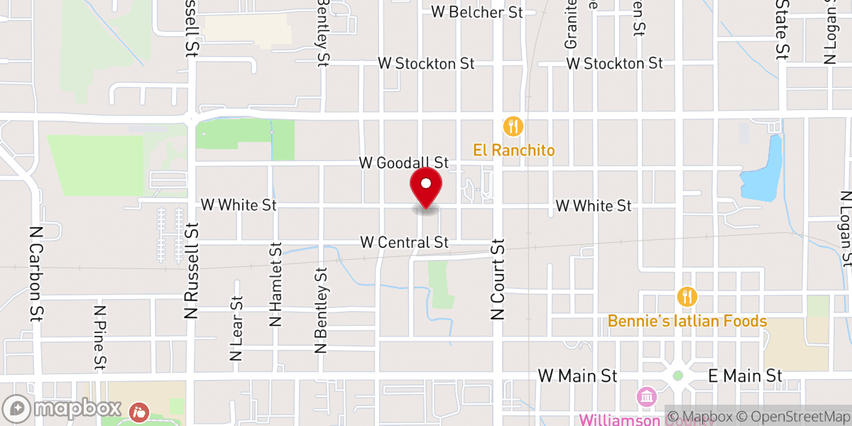 Map showing location of Marion First Church of the Nazarene