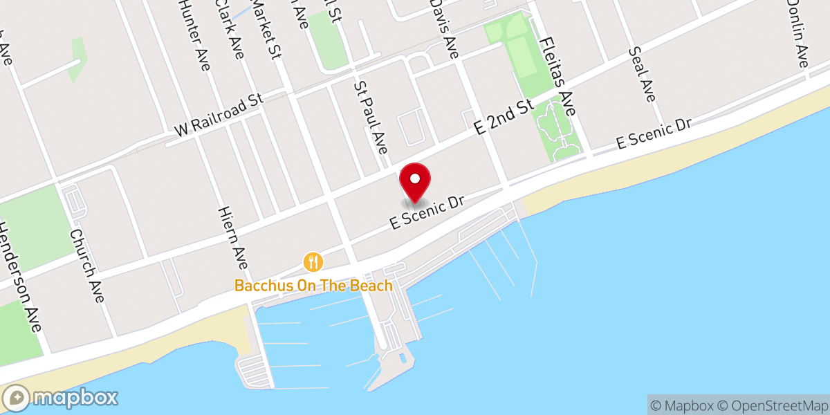 Map showing location of Pass Christian Historical Society