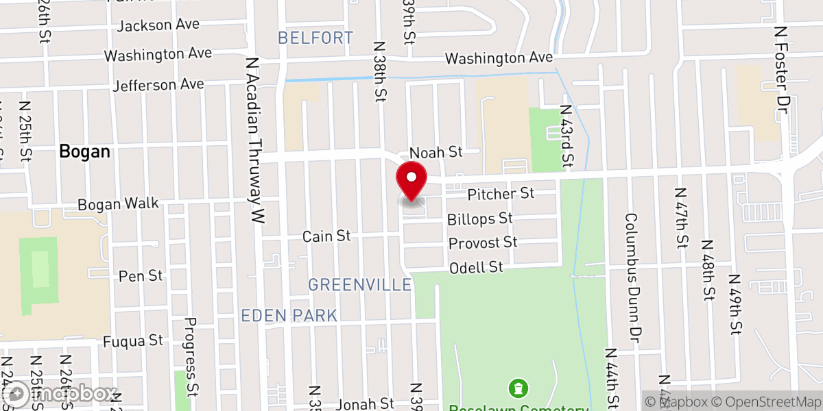Map showing location of St Paul's Catholic Church