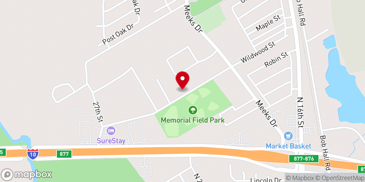 Map showing location of Grace Lutheran Church