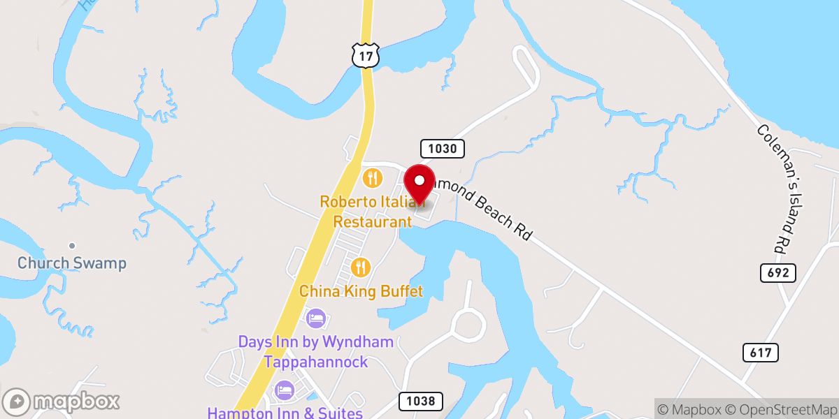 Map showing location of Essex Social Services Department