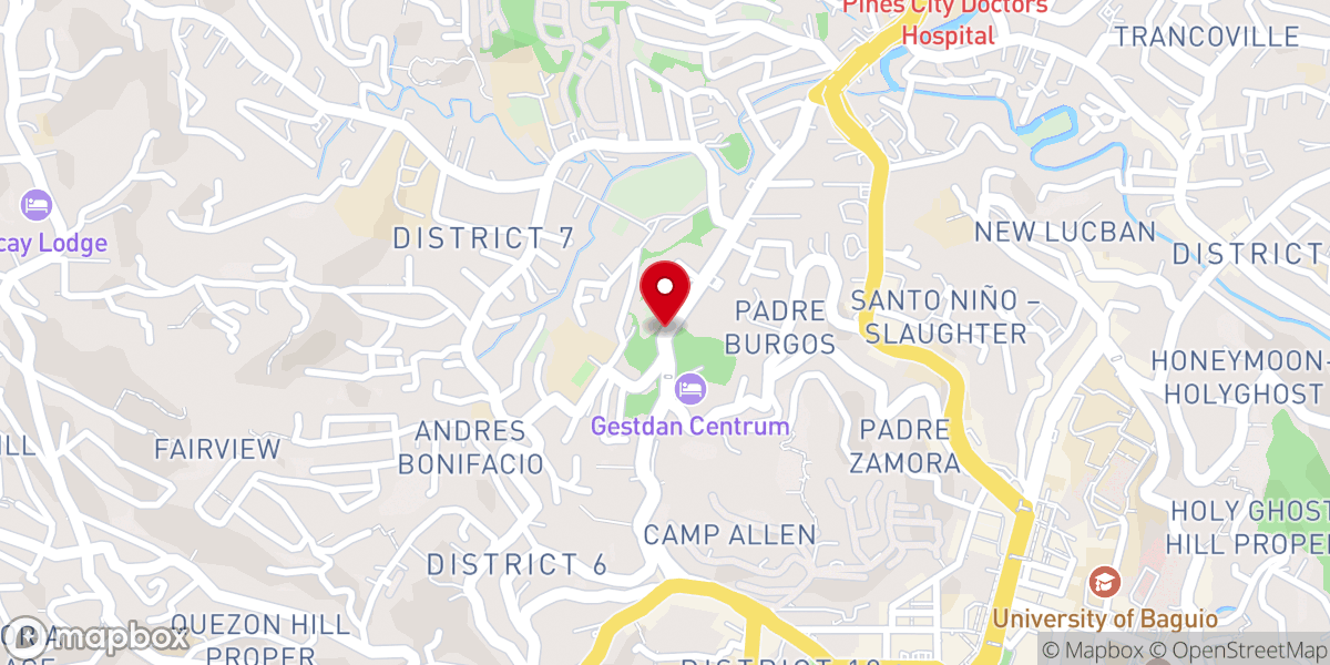 Map showing location of First Church of Christ, Scientist, Baguio and Christian Science Reading Room