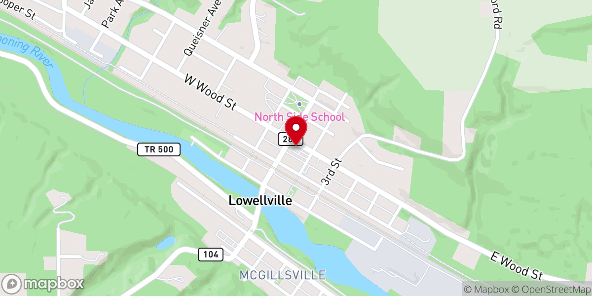 Map showing location of Our Lady of the Holy Rosary Roman Catholic Church