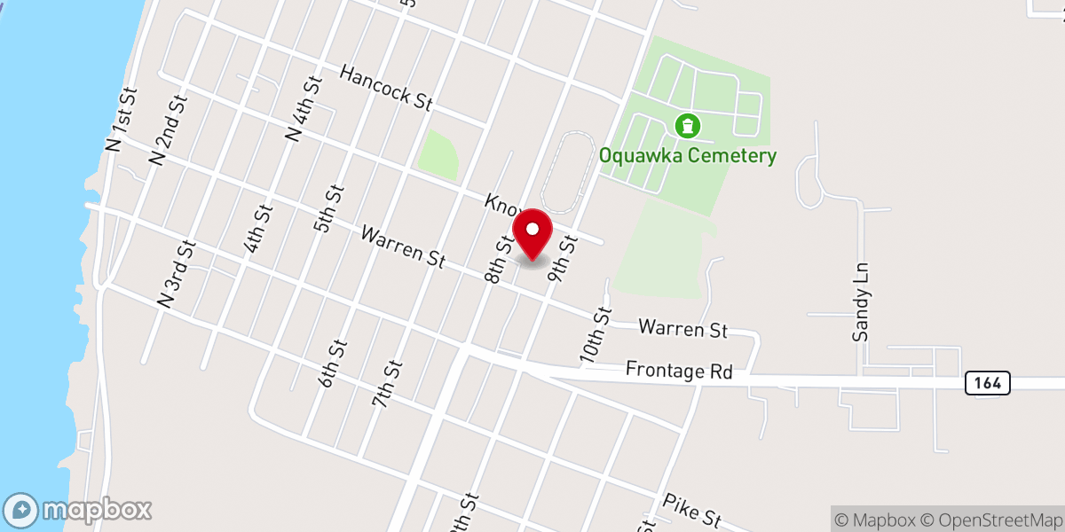 Map showing location of Faith Bible Church