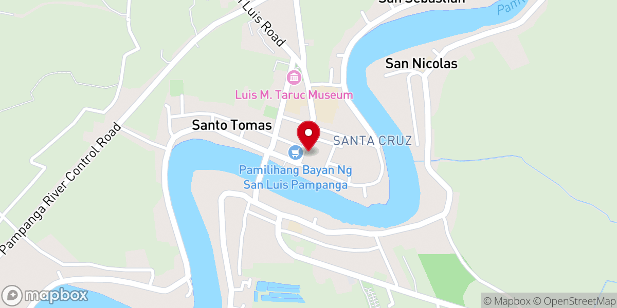 Map showing location of San Luis Gonzaga Parish Church - Poblacion, San Luis, Pampanga (Archdiocese of San Fernando)