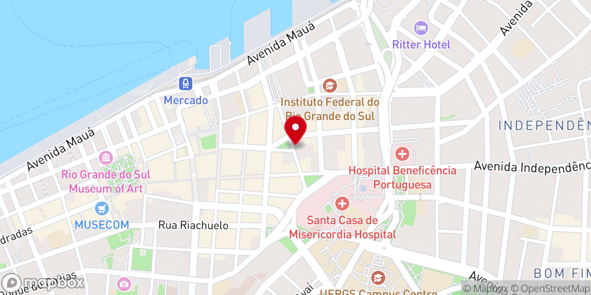 Map showing location of IECLB - Igreja Evangélica de Confissão Luterana no Brasil
