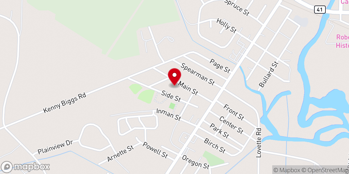 Map showing location of Amys Chapel