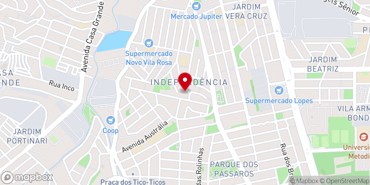 Map showing location of Assembléia de Deus - Ministério do Belém