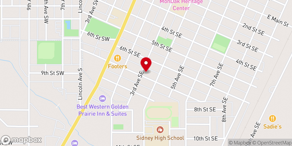 Map showing location of St Matthews Parish Center