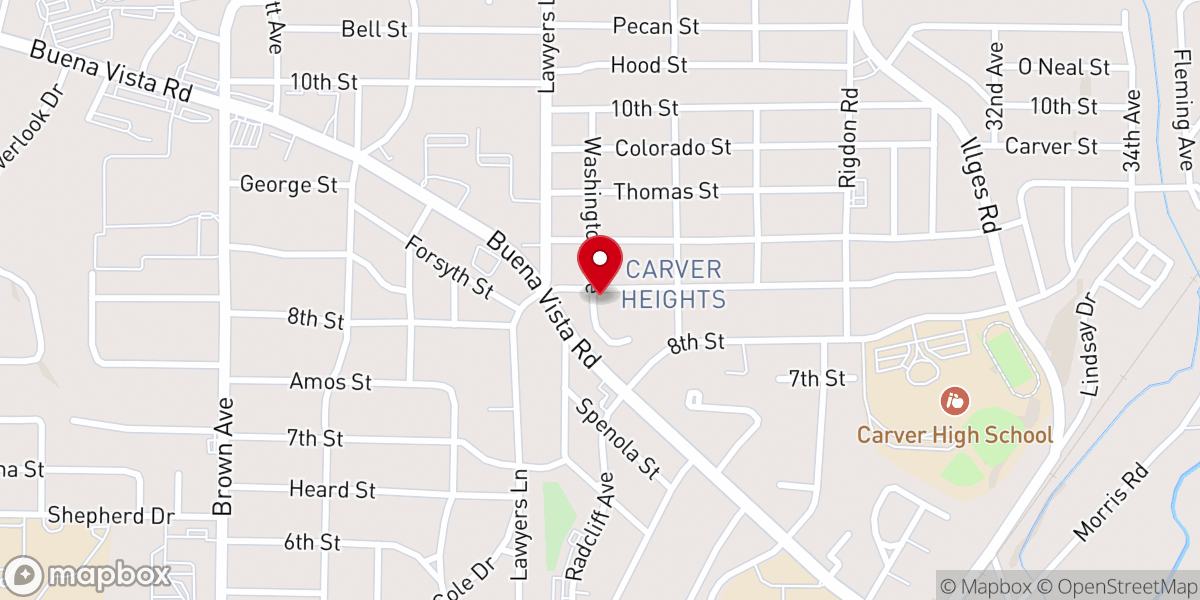 Map showing location of New Millennium Missionary Baptist Church