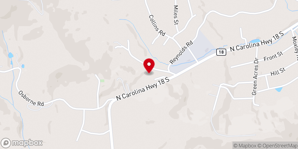 Map showing location of Sparta Church of God