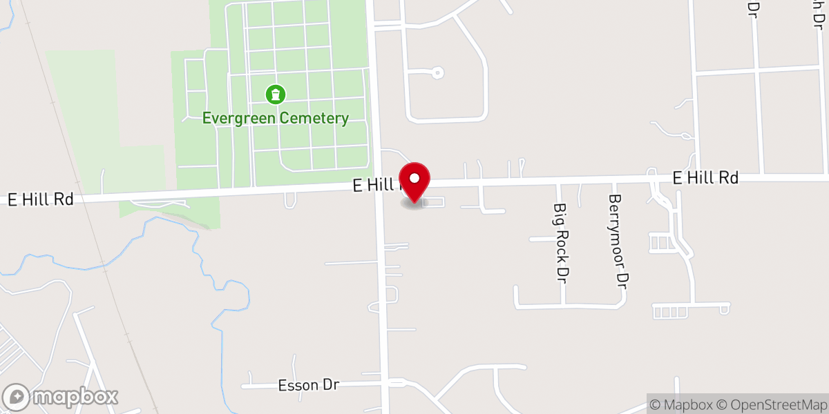 Map showing location of Church of Christ Grand Blanc
