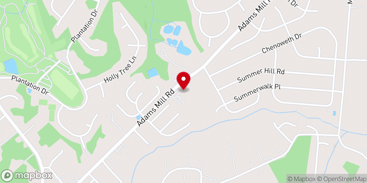 Map showing location of Holly Ridge Baptist Church