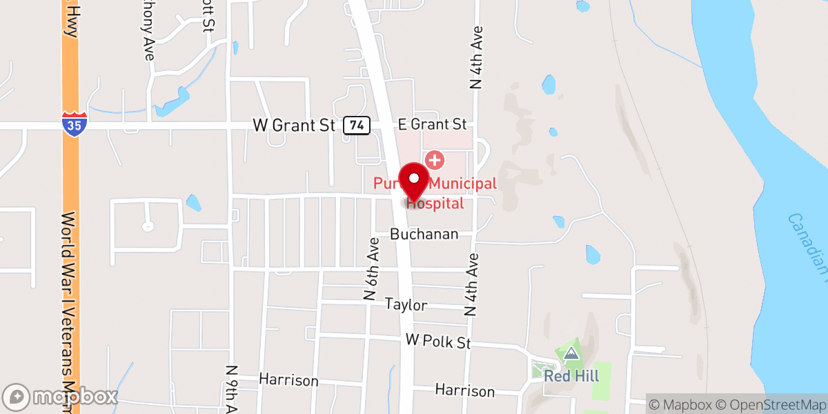 Map showing location of IBC Bank