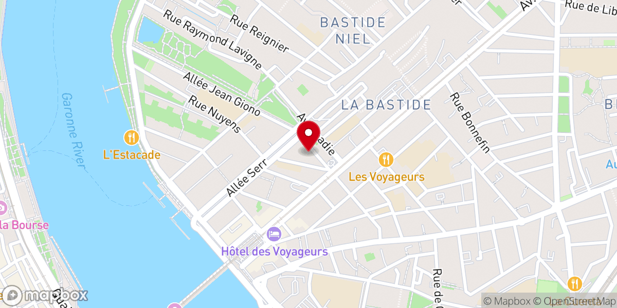 Map showing location of Espace Cultuel musulman - Mosquée de la Bastide