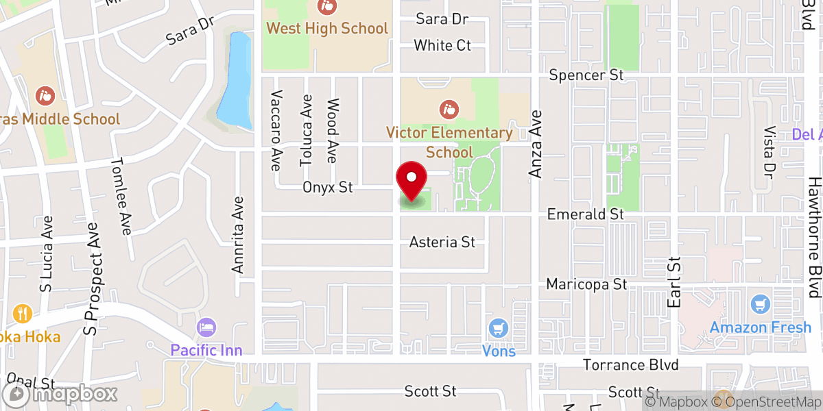 Map showing location of Baycities SouthBay Church