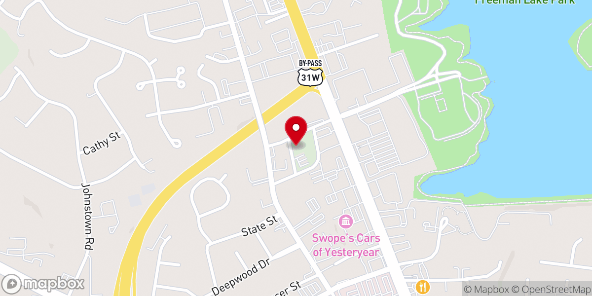 Map showing location of The Driven Church