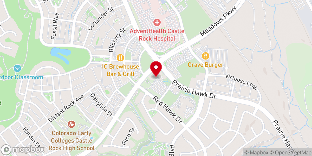 Map showing location of Meadows Church