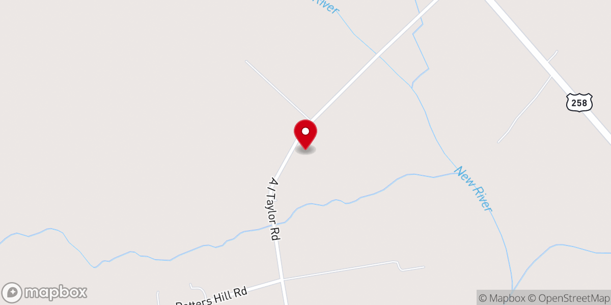Map showing location of Gospel Chapel First Church of God