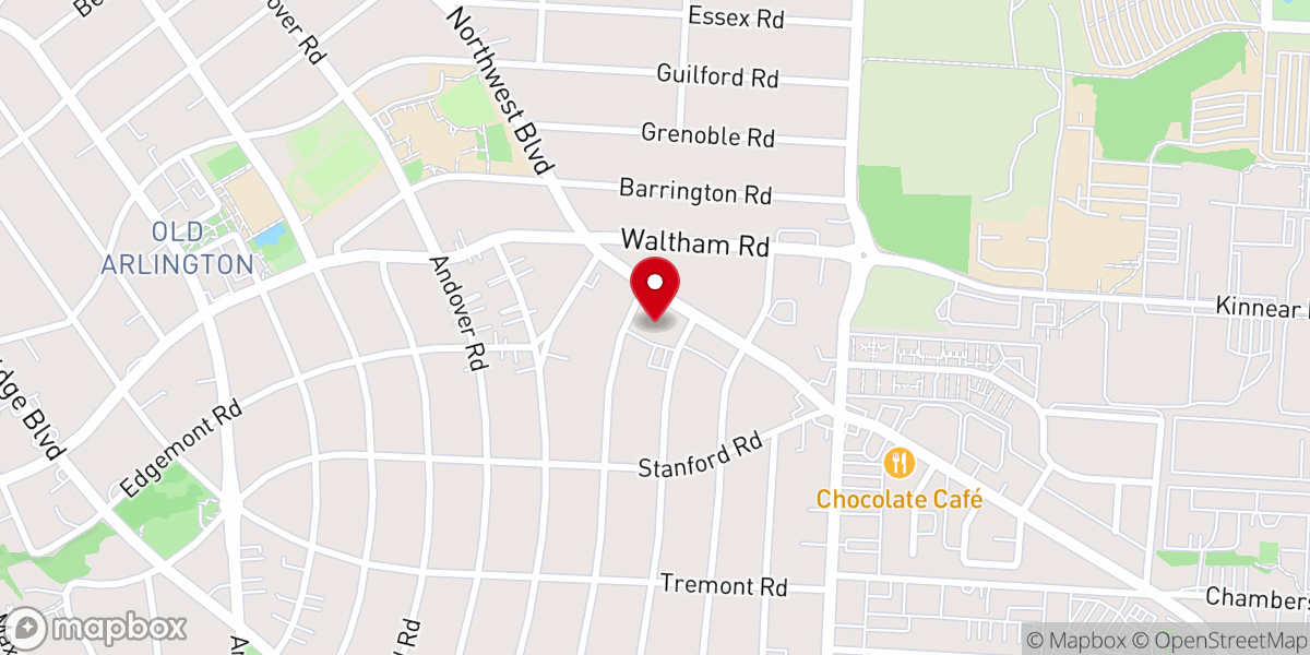 Map showing location of Holy Trinity Lutheran Church