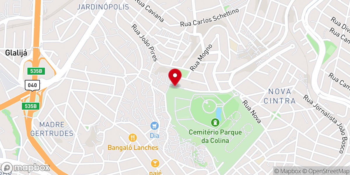 Map showing location of Assembléia De Deus Ministério Belo Horizonte