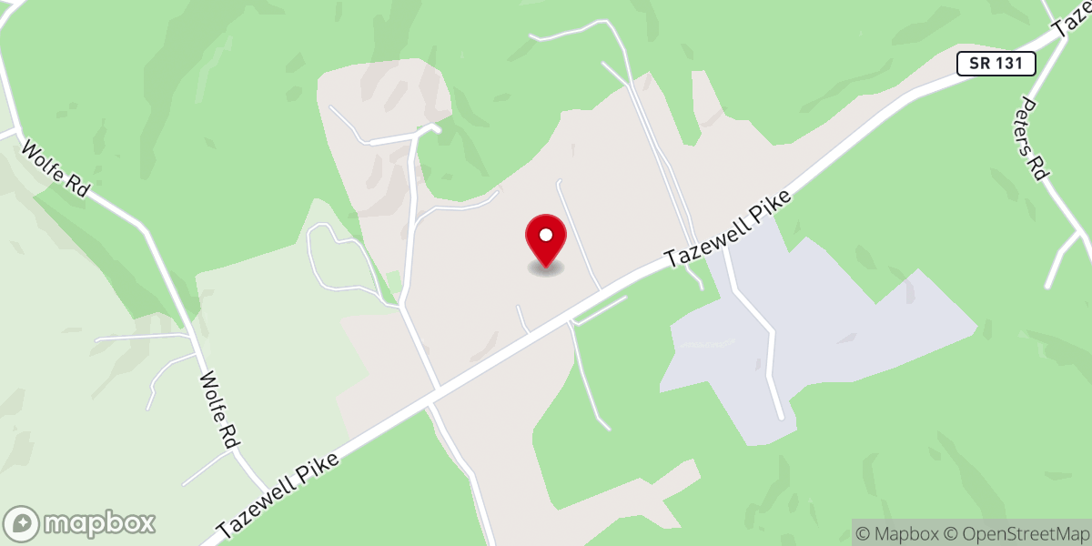 Map showing location of Fellowship Christian Church