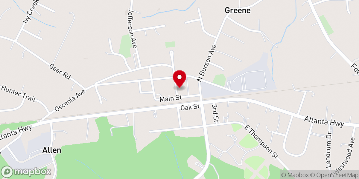 Map showing location of Bogart