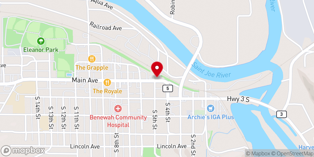Map showing location of Community Action Partnership