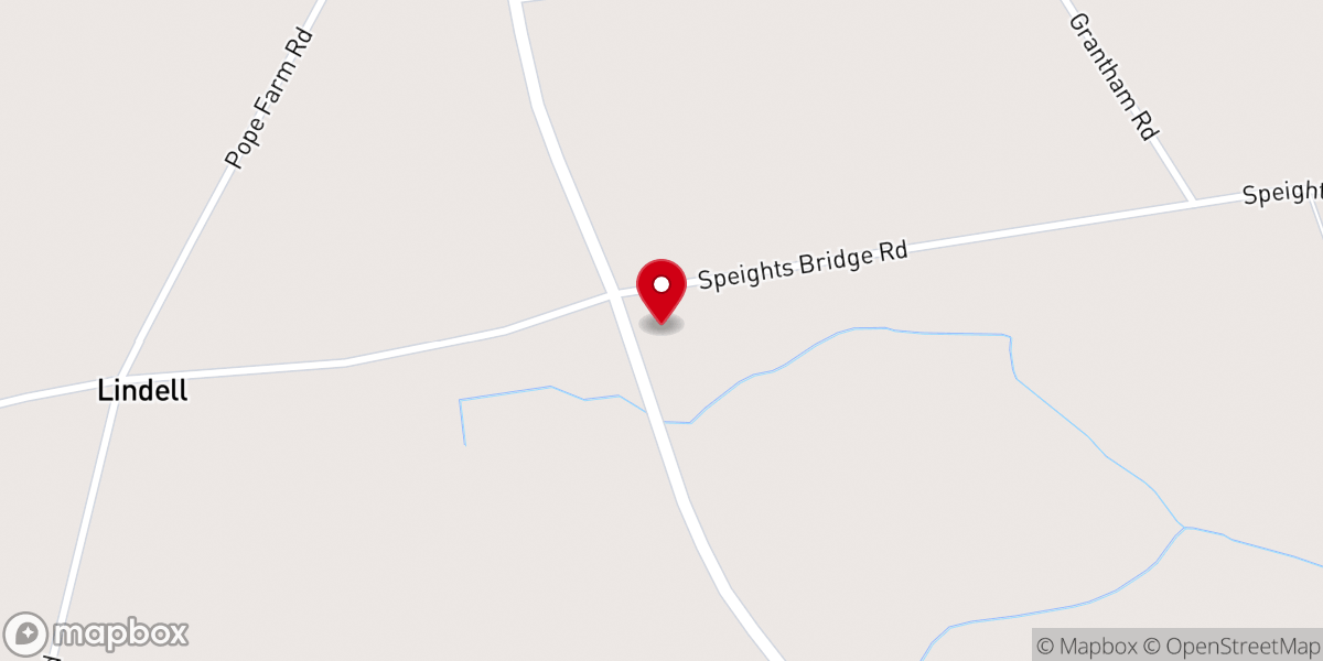 Map showing location of Leventon Chapel Free Will Baptist