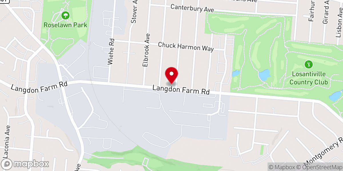 Map showing location of Ohio Gospel Music Awards