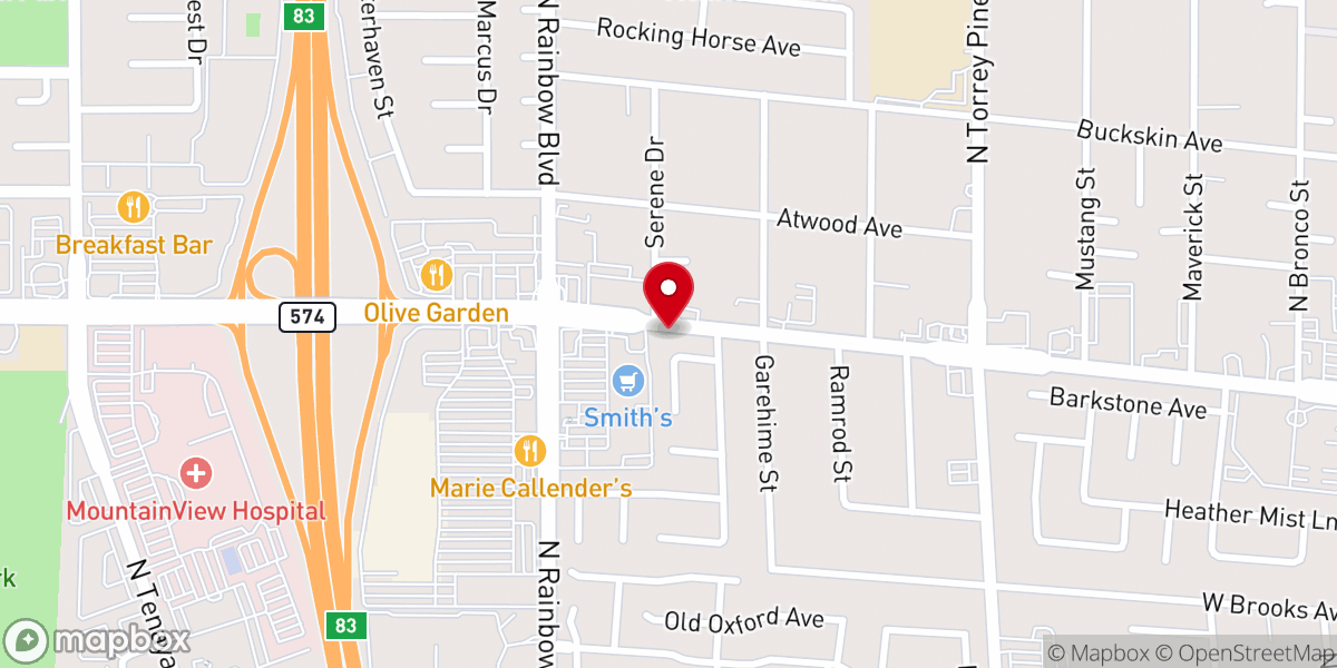 Map showing location of Holy Spirit Lutheran Church