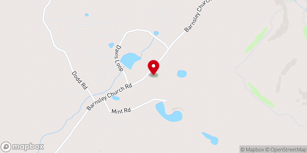 Map showing location of Barnsley United Methodist Church