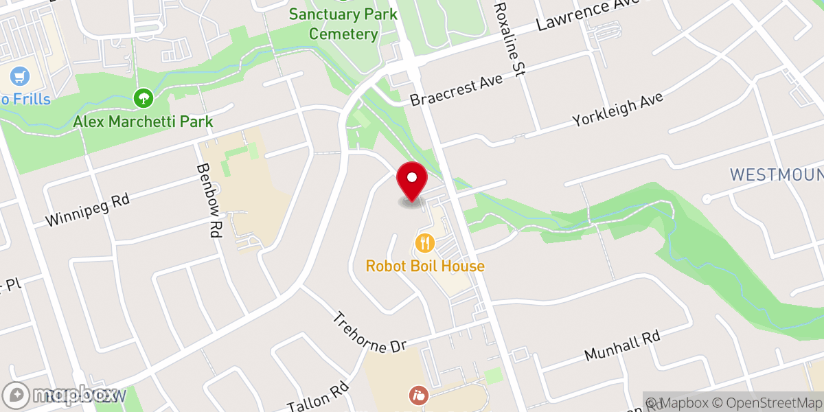 Map showing location of Royal York Baptist Church