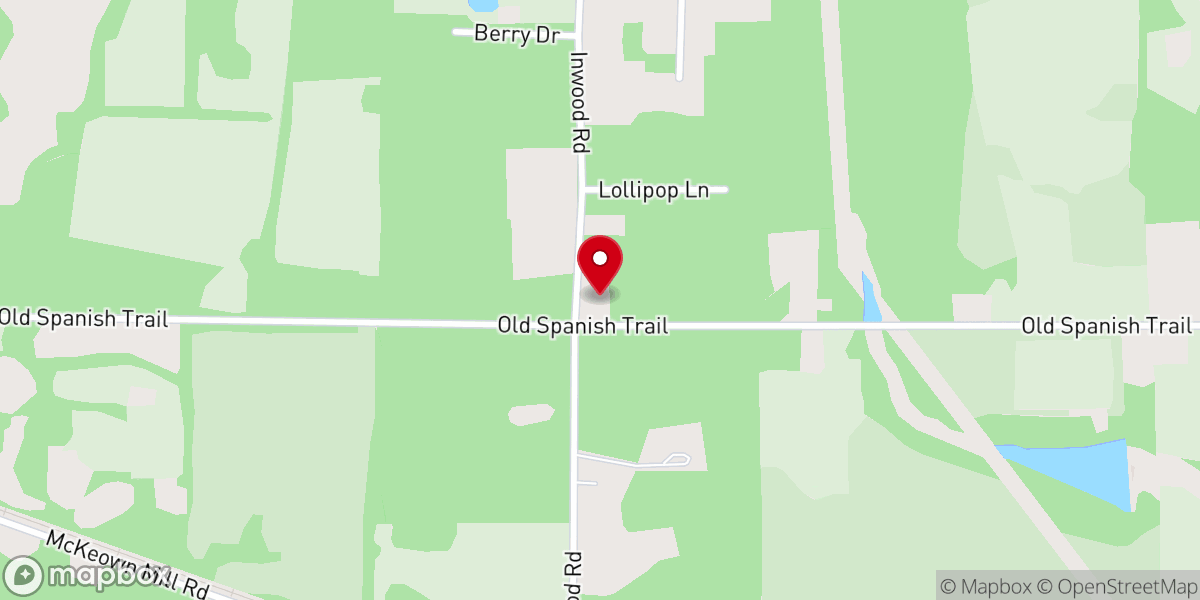 Map showing location of Inwood Church