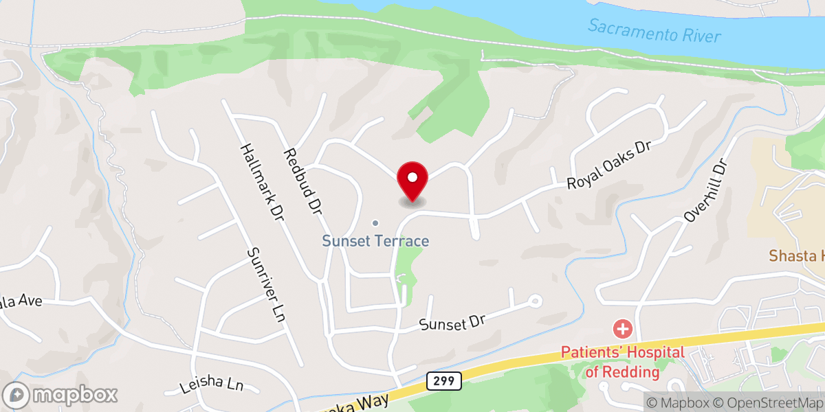 Map showing location of Chris Delvan Ministries