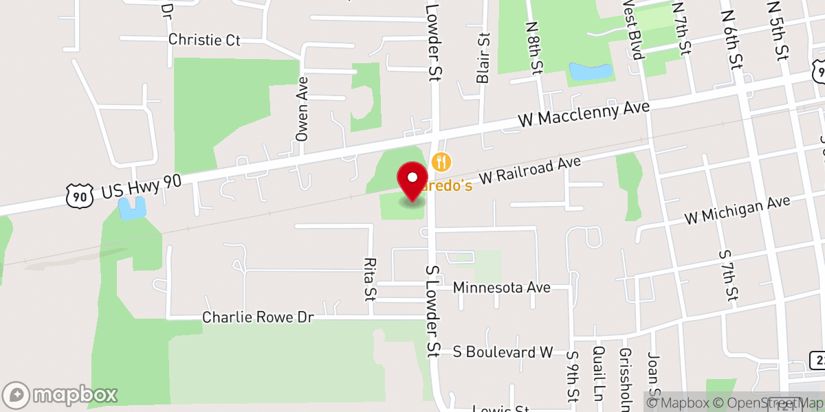 Map showing location of Heritage Park Village