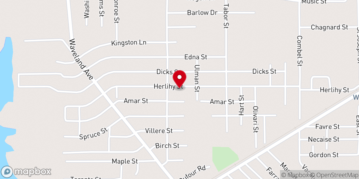 Map showing location of Mt Chapel Baptist Church