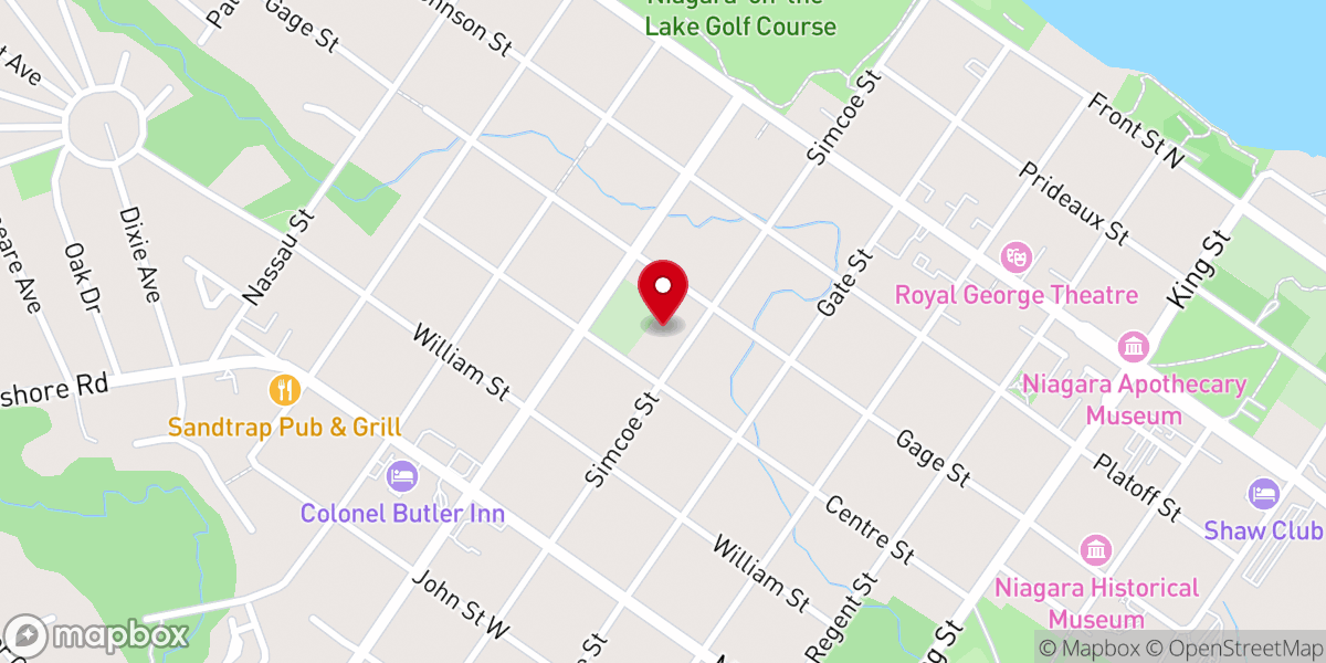 Map showing location of St Andrew's Presbyterian Church