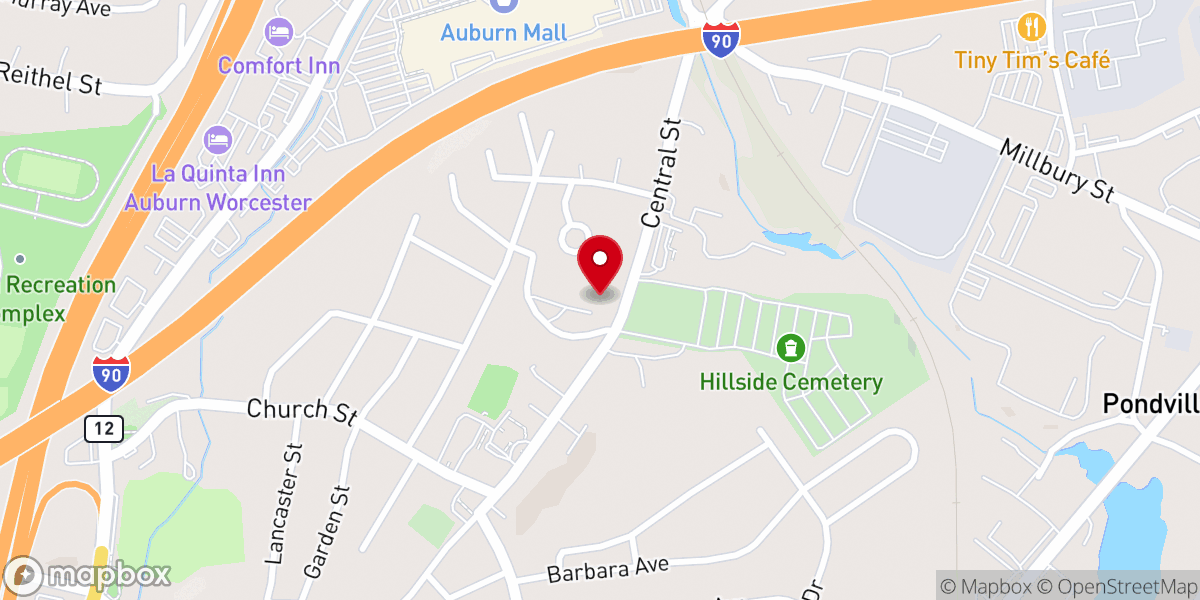 Map showing location of St. Joseph Parish Center