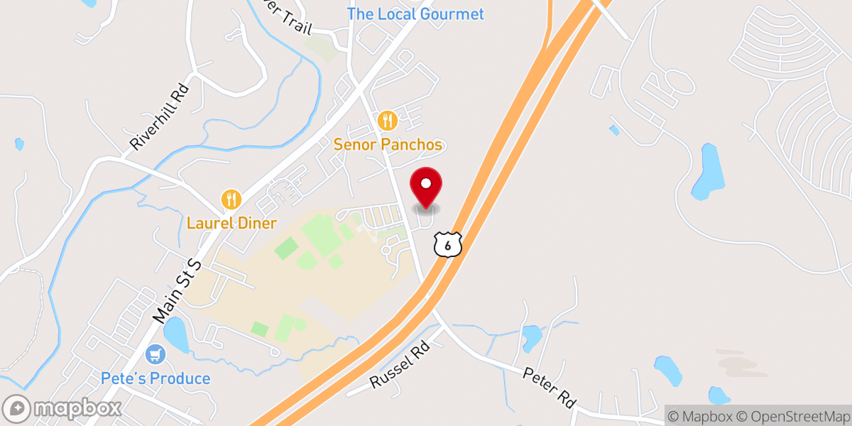 Map showing location of St James Lutheran Church