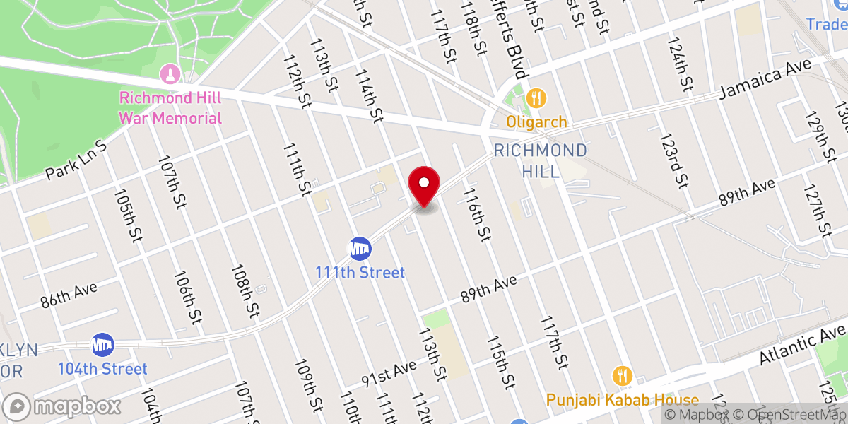 Map showing location of Richmond Hill Seventh Day Adventist Community - Food Distribution Center