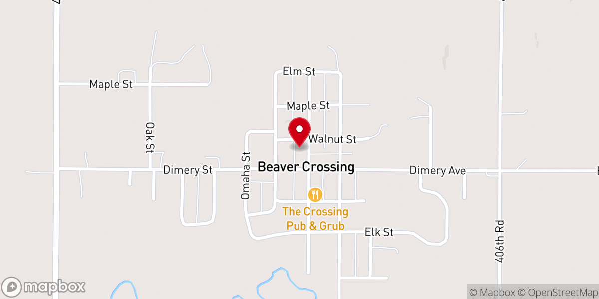 Map showing location of United Methodist Church