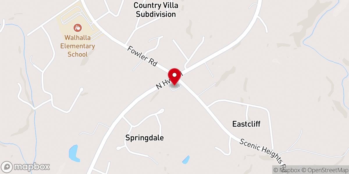 Map showing location of Scenic Heights Baptist Church