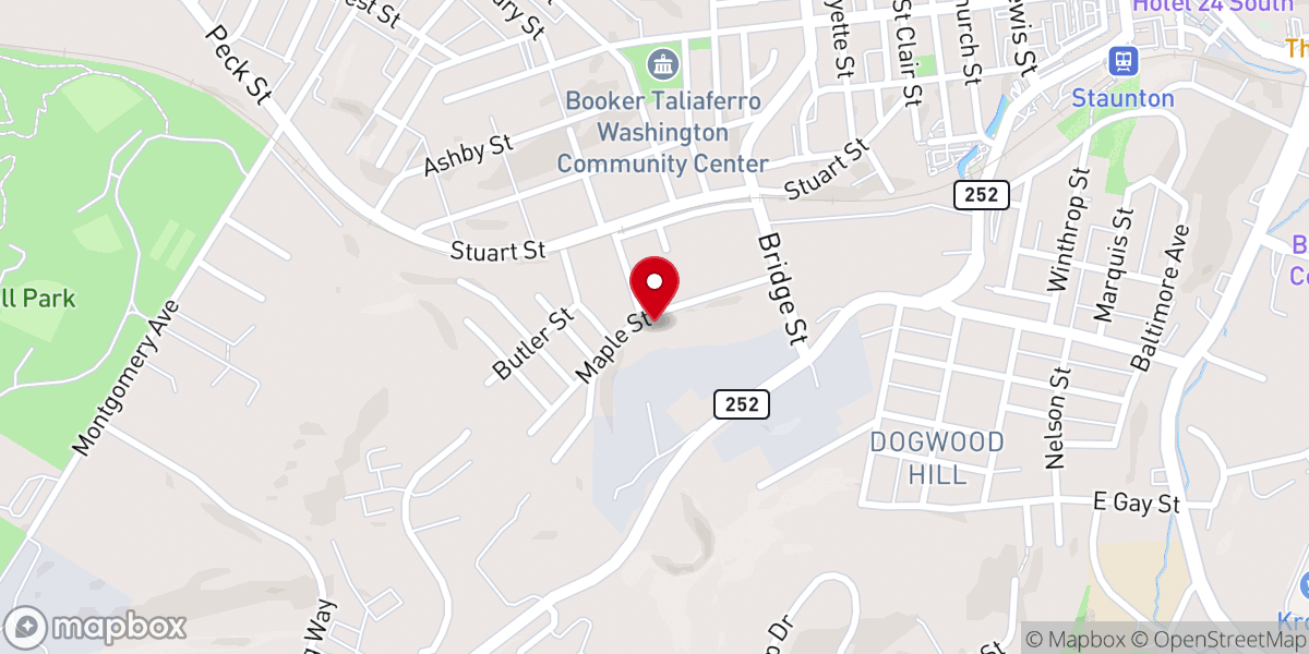 Map showing location of Saint Stephen Methodist Church