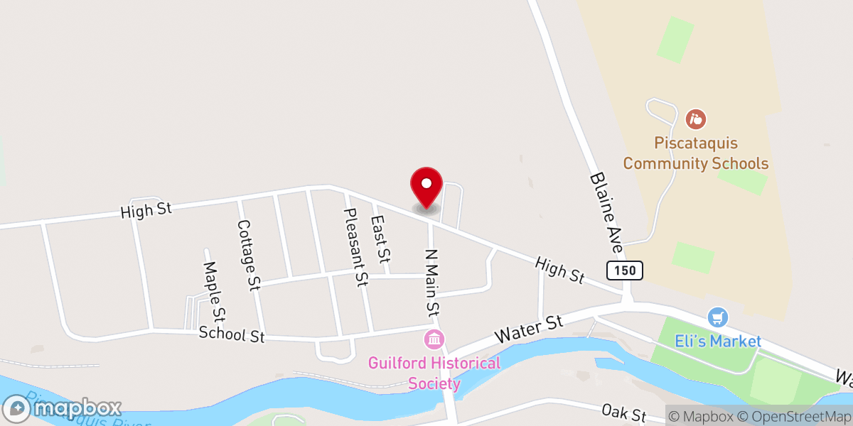 Map showing location of Faith Bible Fellowship