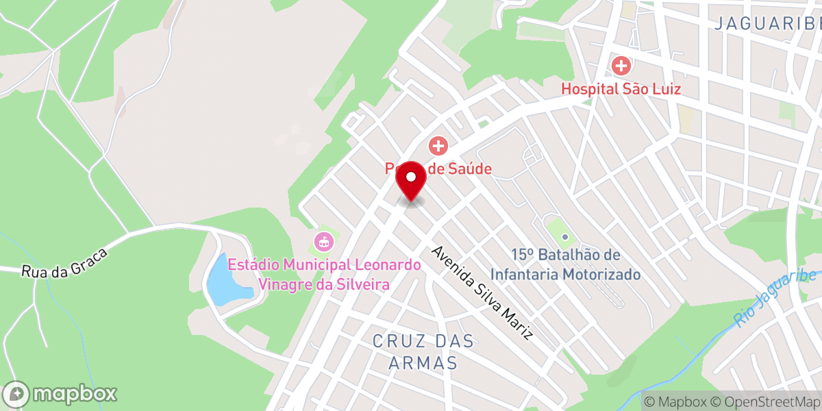 Map showing location of Primeira Igreja Evangélica Congregacional de João Pessoa