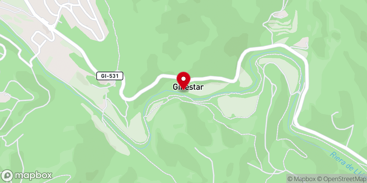 Map showing location of Iglesia de Santa Maria de Ginestar