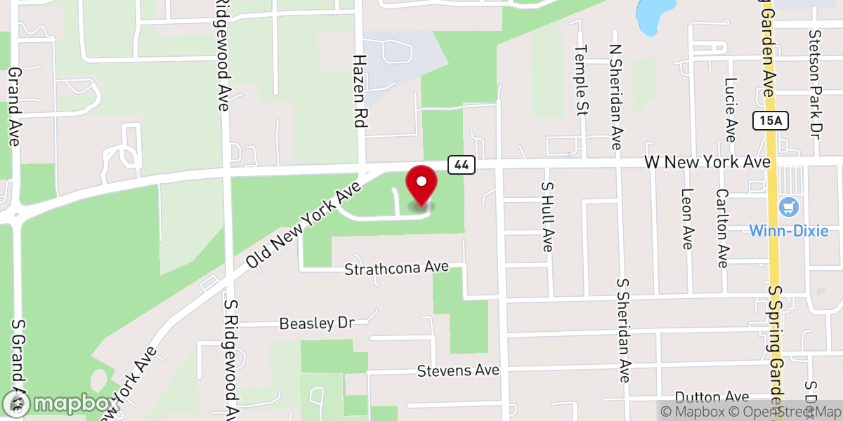 Map showing location of Greater Friendship Missionary Baptist Church of Deland Inc