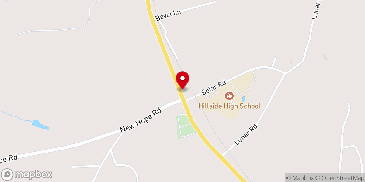 Map showing location of Heath Springs Second Baptist